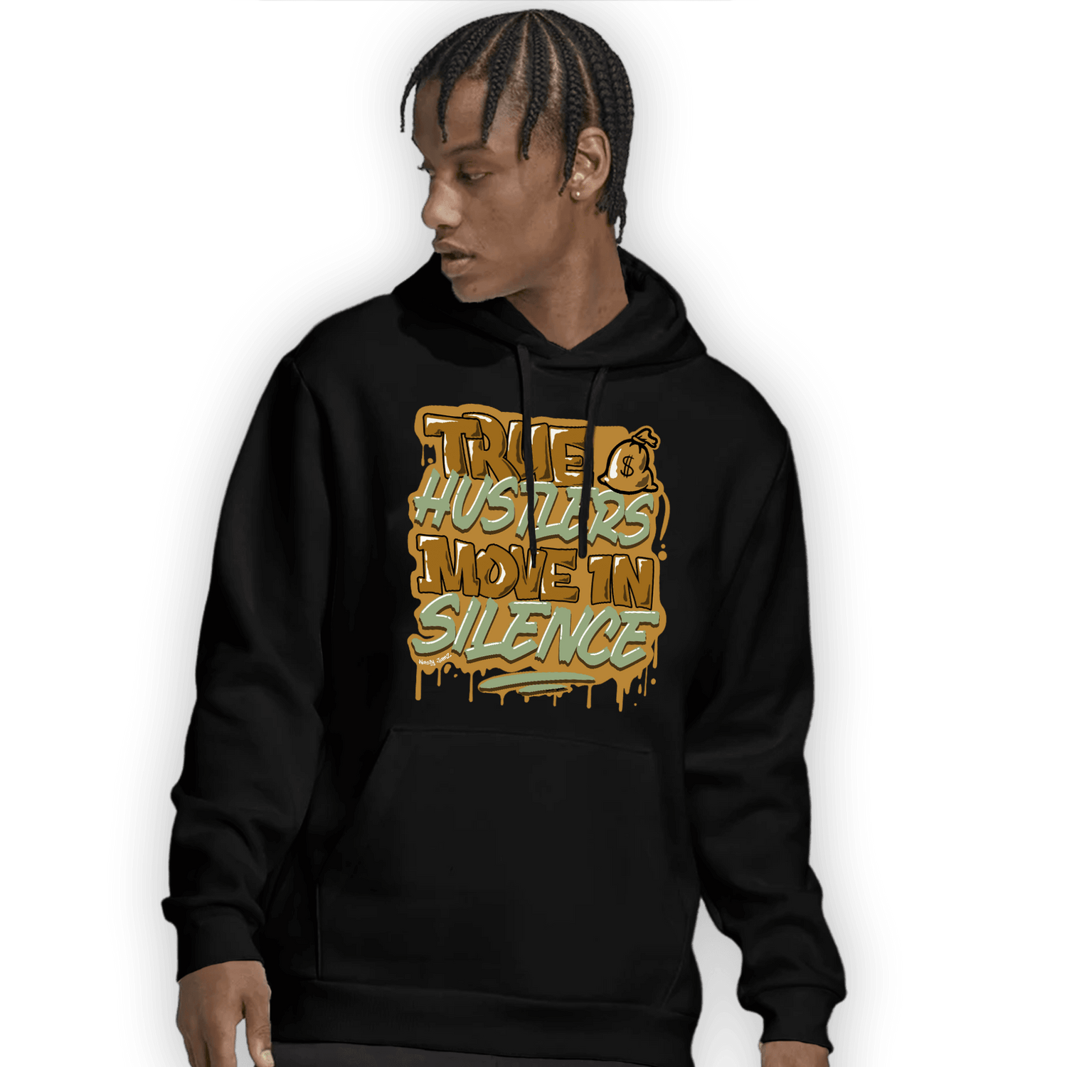 Wheat 13s Hoodie Match Move In Silence - NastyJamz
