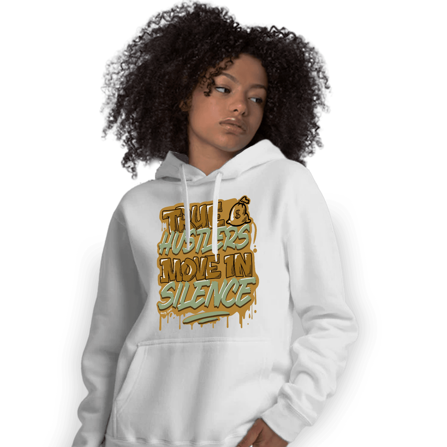 Wheat 13s Hoodie Match Move In Silence - NastyJamz