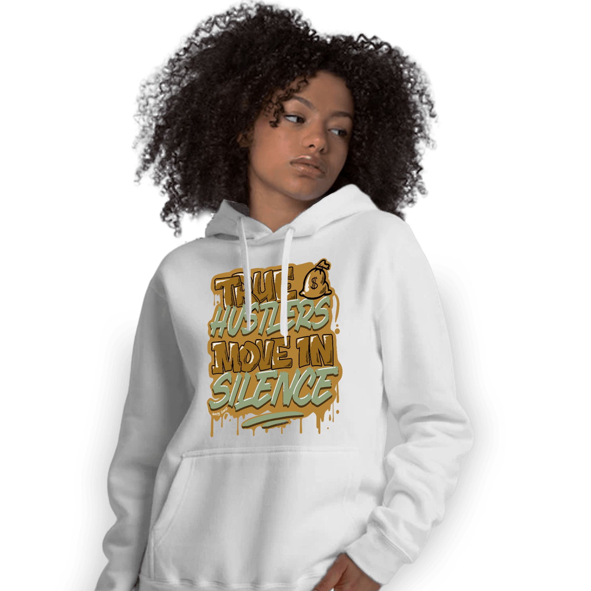 Wheat 13s Hoodie Match Move In Silence - NastyJamz