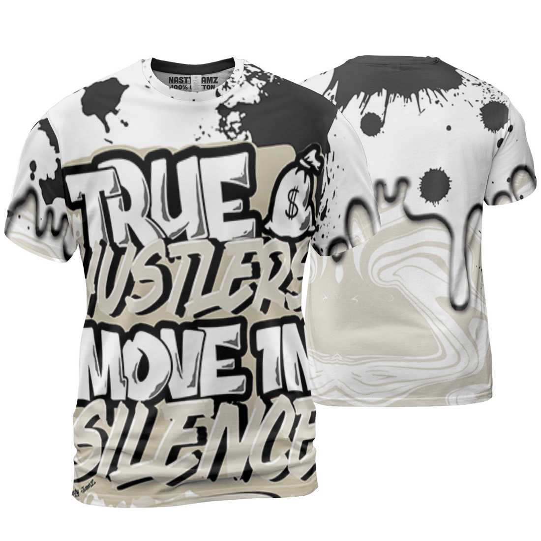 Gratitude 11s T Shirt Match Move In Silence 3D All-Over Print Color Splash - NastyJamz