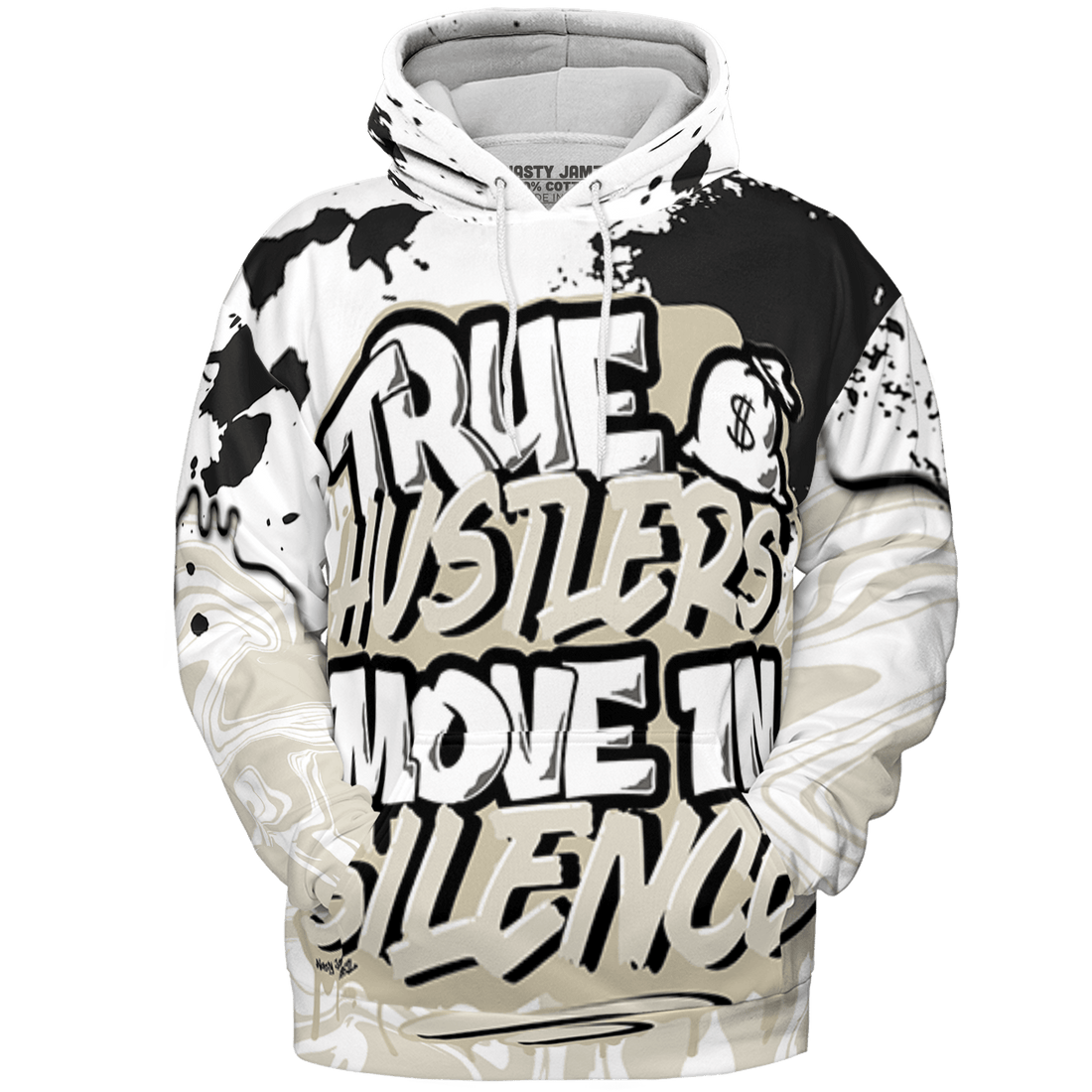 Gratitude 11s Hoodie Match Move In Silence 3D All-Over Print Color Splash - NastyJamz
