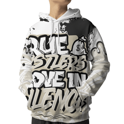 Gratitude 11s Hoodie Match Move In Silence 3D All-Over Print Color Splash - NastyJamz