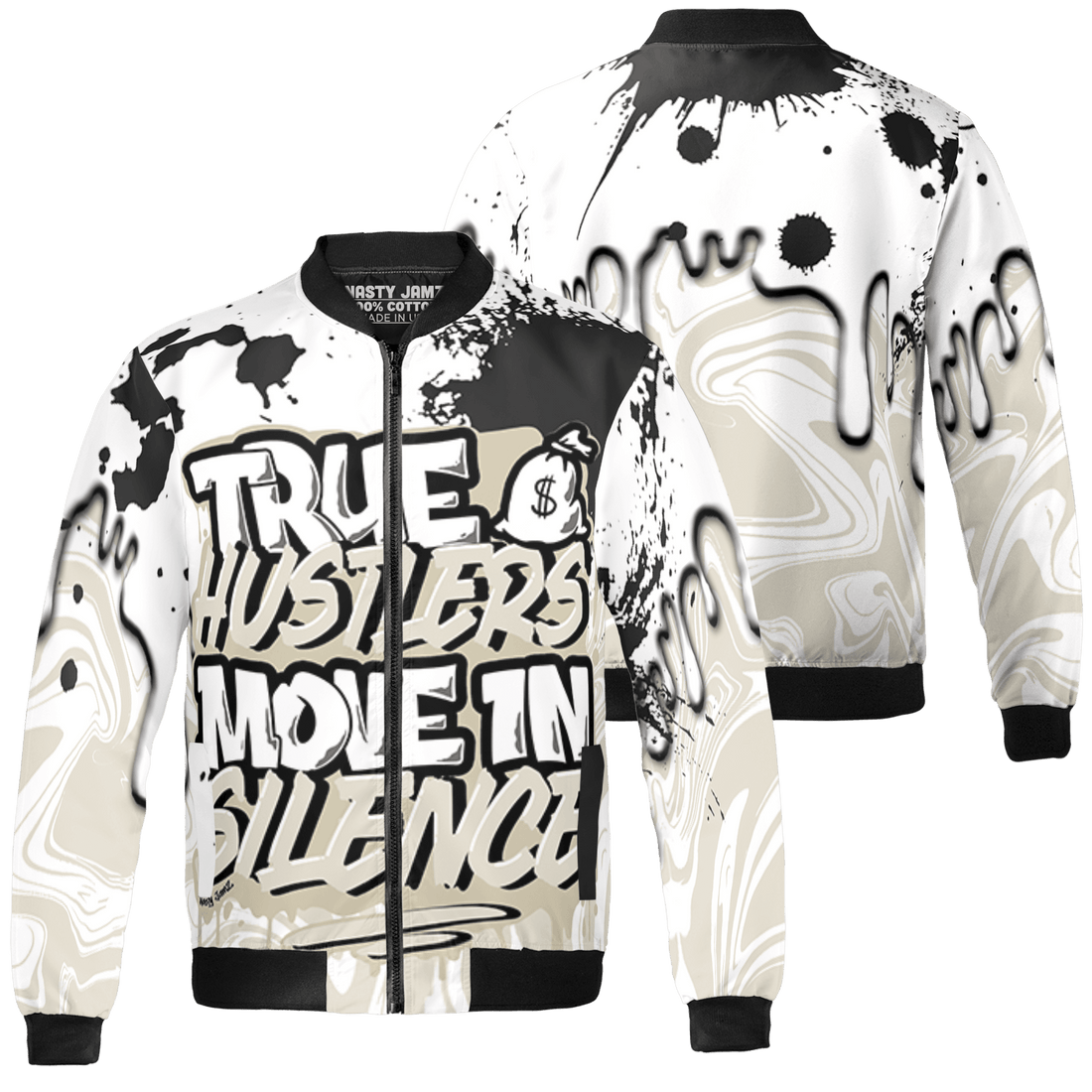 Gratitude 11s Jacket Match Move In Silence 3D All-Over Print Color Splash - NastyJamz