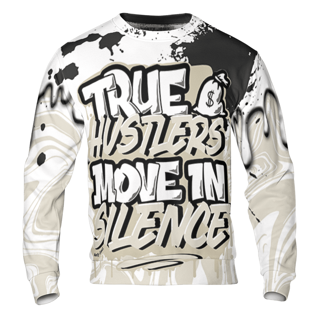 Gratitude 11s Sweatshirt Match Move In Silence 3D All-Over Print Color Splash - NastyJamz