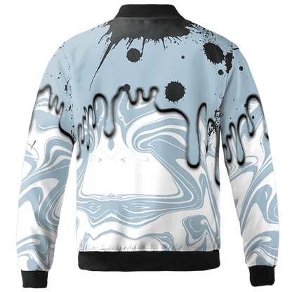 Blue Grey 13s Jacket Match Move In Silence 3D All-Over Print Color Splash - NastyJamz