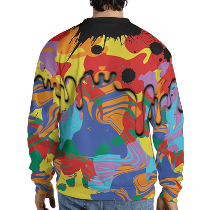 Mid GS Six Championships 1s Sweatshirt Match Move In Silence 3D All-Over Print Color Splash - NastyJamz