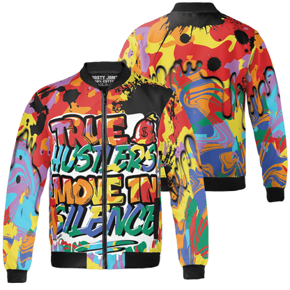 Mid GS Six Championships 1s Jacket Match Move In Silence 3D All-Over Print Color Splash - NastyJamz