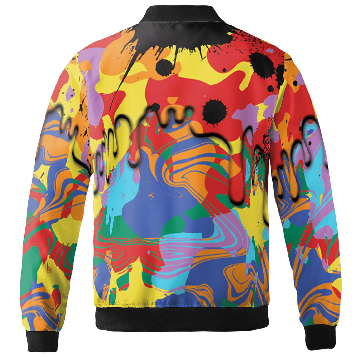 Mid GS Six Championships 1s Jacket Match Move In Silence 3D All-Over Print Color Splash - NastyJamz