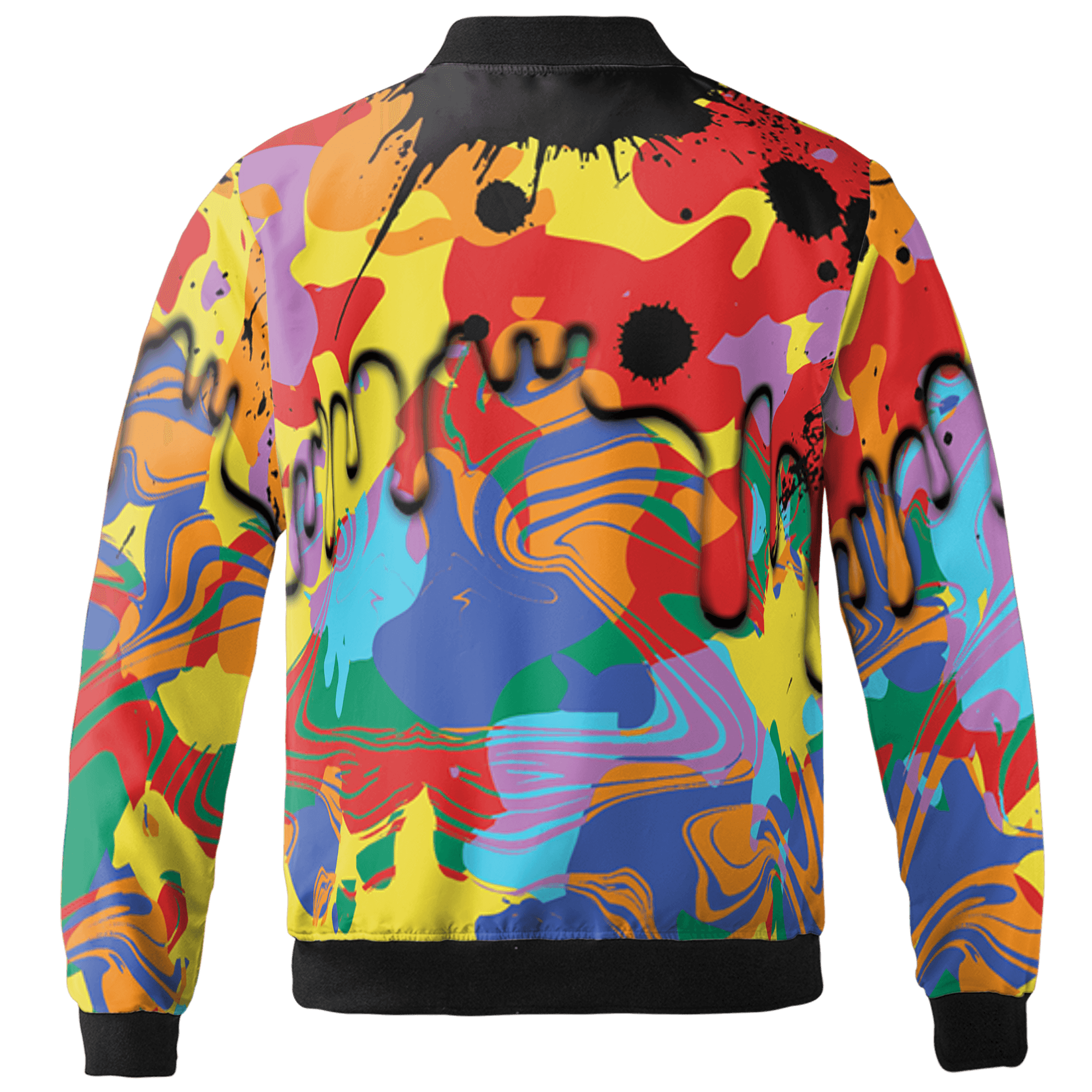 Mid GS Six Championships 1s Jacket Match Move In Silence 3D All-Over Print Color Splash - NastyJamz