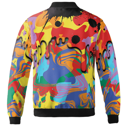 Mid GS Six Championships 1s Jacket Match Move In Silence 3D All-Over Print Color Splash - NastyJamz