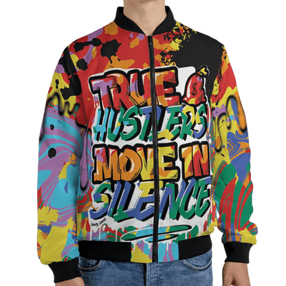 Mid GS Six Championships 1s Jacket Match Move In Silence 3D All-Over Print Color Splash - NastyJamz