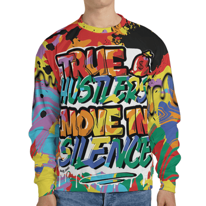Mid GS Six Championships 1s Sweatshirt Match Move In Silence 3D All-Over Print Color Splash - NastyJamz
