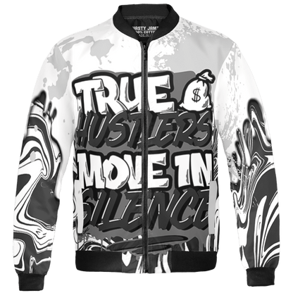 Retro High OG Black White 1s Jacket Match Move In Silence 3D All-Over Print Color Splash - NastyJamz