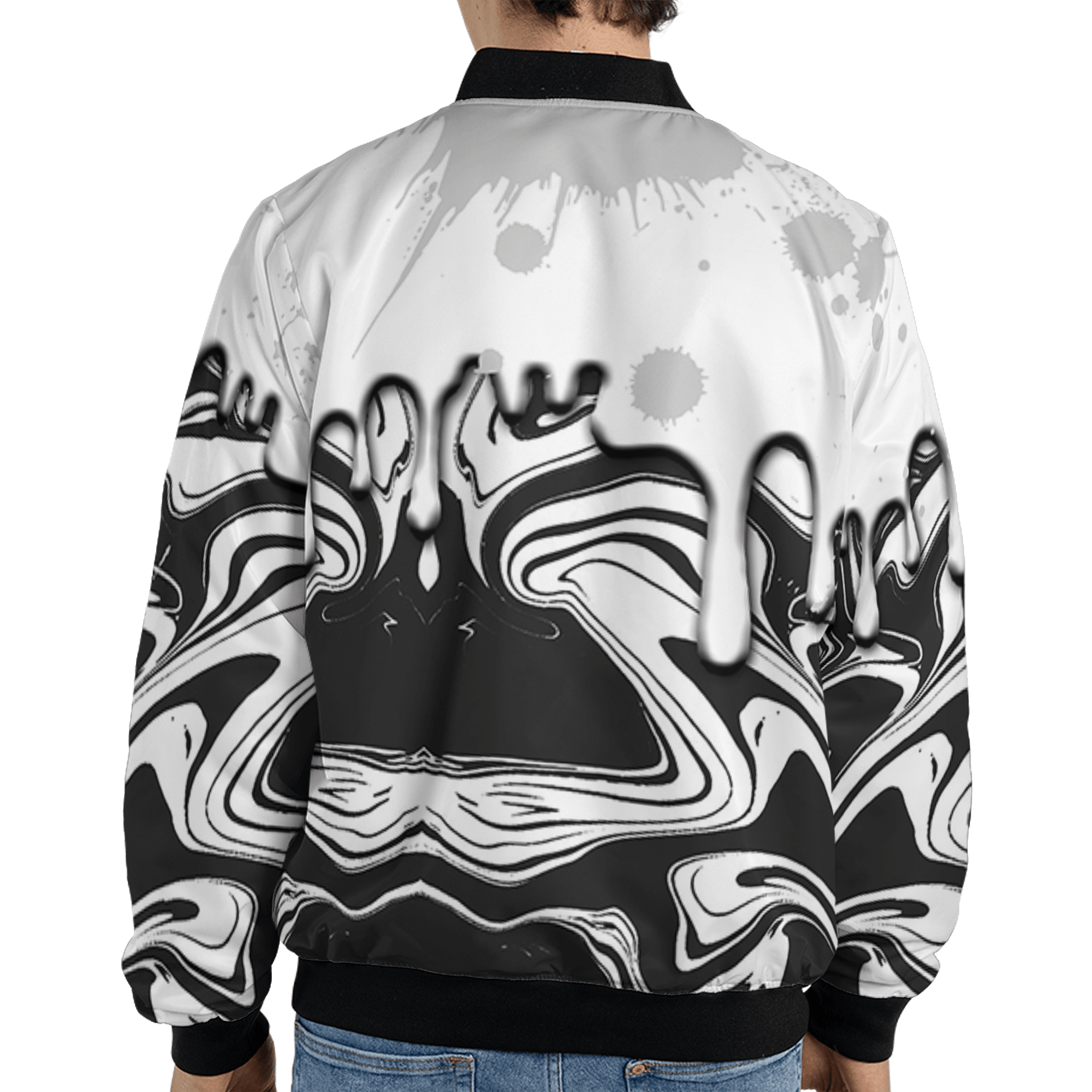 Retro High OG Black White 1s Jacket Match Move In Silence 3D All-Over Print Color Splash - NastyJamz