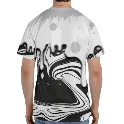 Retro High OG Black White 1s T Shirt Match Move In Silence 3D All-Over Print Color Splash - NastyJamz