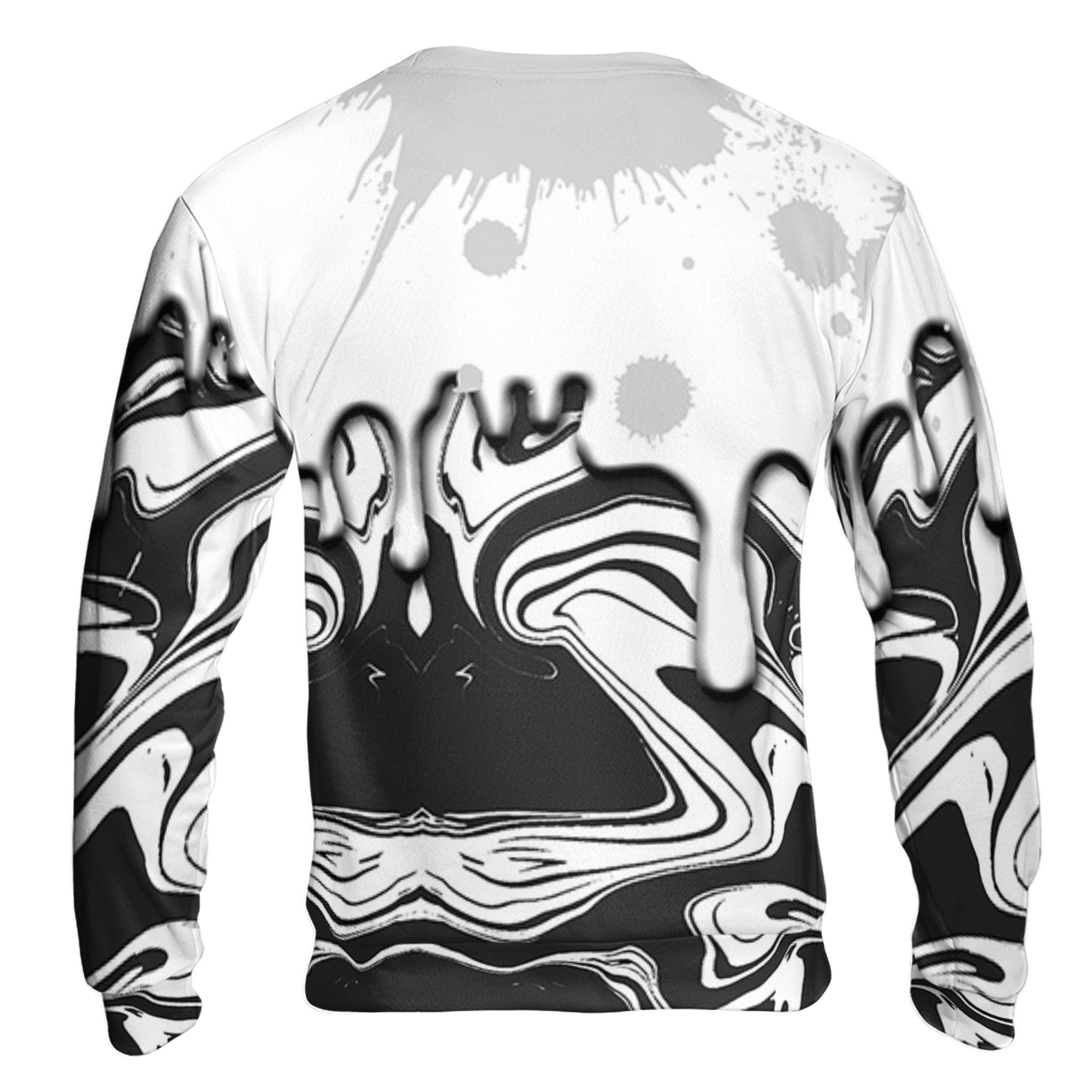 Retro High OG Black White 1s Sweatshirt Match Move In Silence 3D All-Over Print Color Splash - NastyJamz