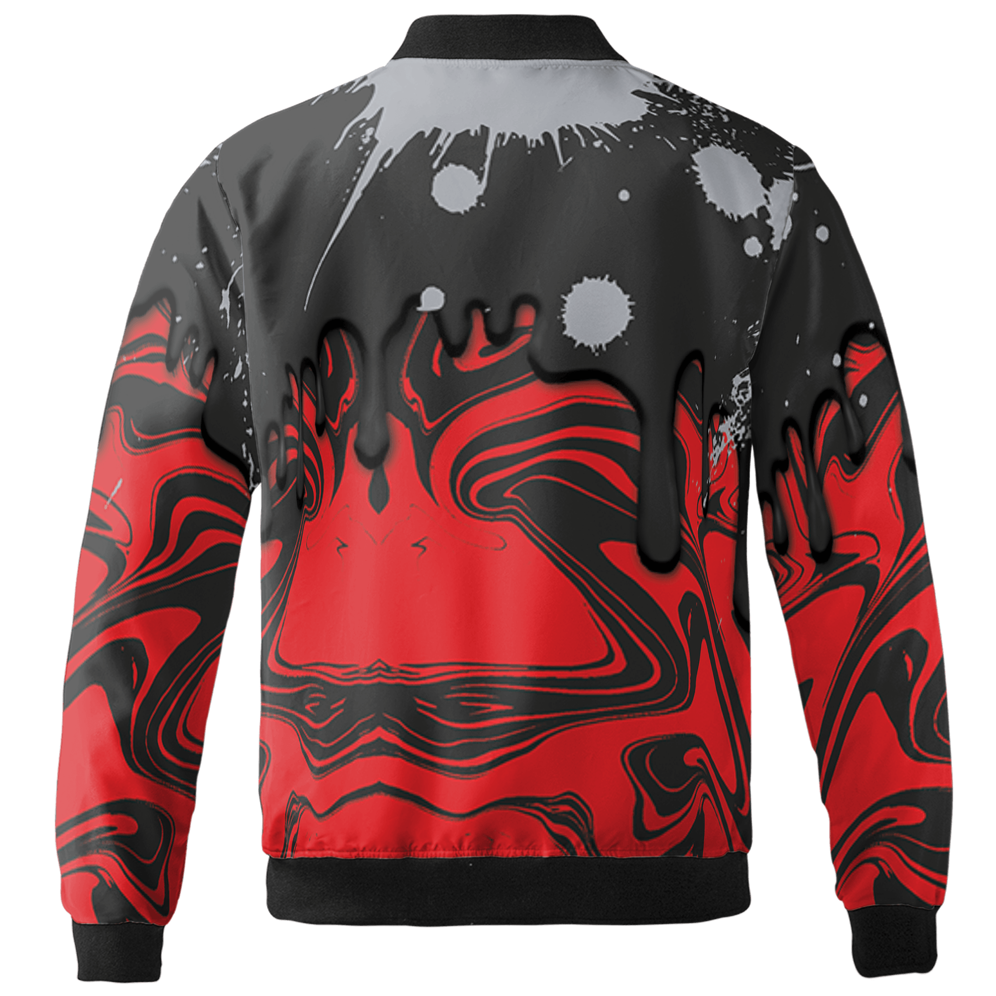 Bred Reimagined 4s Jacket Match Move In Silence 3D All-Over Print Color Splash - NastyJamz