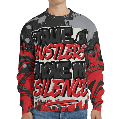 Bred Reimagined 4s Sweatshirt Match Move In Silence 3D All-Over Print Color Splash - NastyJamz