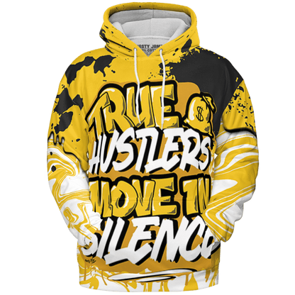 Yellow Ochre 6s Hoodie Match Move In Silence 3D All-Over Print Color Splash - NastyJamz