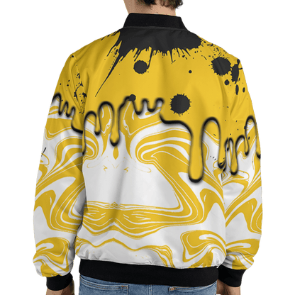 Yellow Ochre 6s Jacket Match Move In Silence 3D All-Over Print Color Splash - NastyJamz