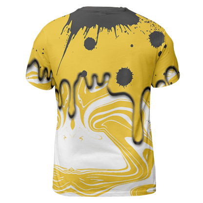 Yellow Ochre 6s T Shirt Match Move In Silence 3D All-Over Print Color Splash - NastyJamz