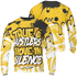 Yellow Ochre 6s Sweatshirt Match Move In Silence 3D All-Over Print Color Splash - NastyJamz