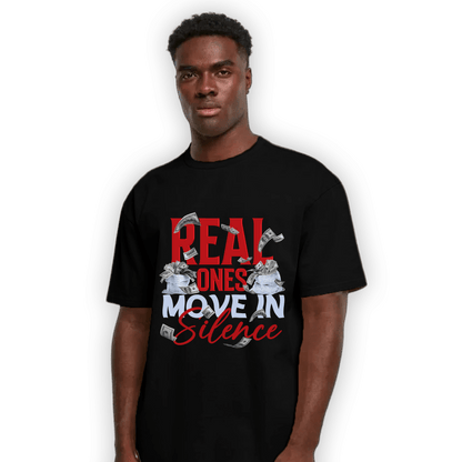 Cherry 11s T Shirt Match Move In Silence Money - NastyJamz