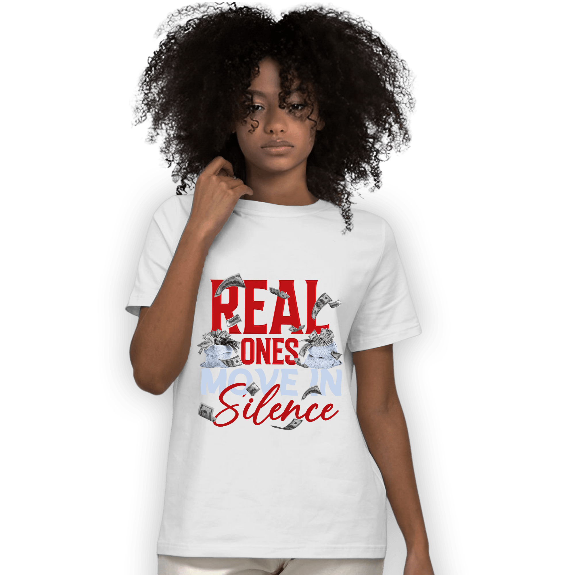 Cherry 11s T Shirt Match Move In Silence Money - NastyJamz