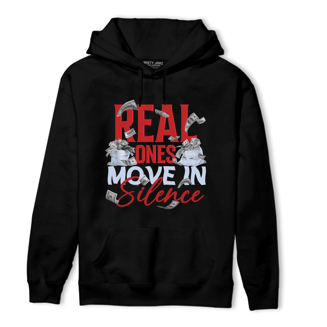 Cherry 11s Hoodie Match Move In Silence Money - NastyJamz