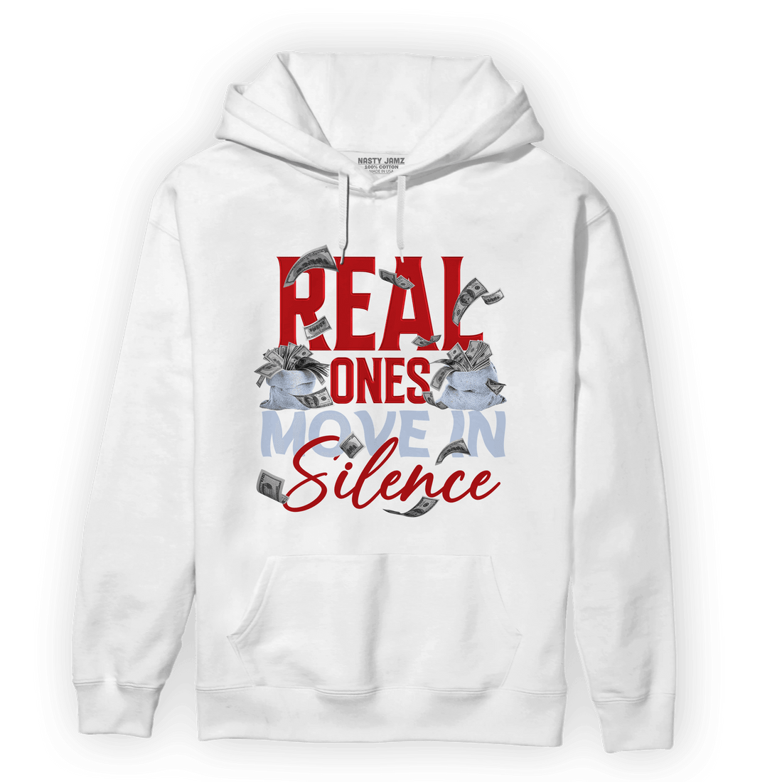 Cherry 11s Hoodie Match Move In Silence Money - NastyJamz