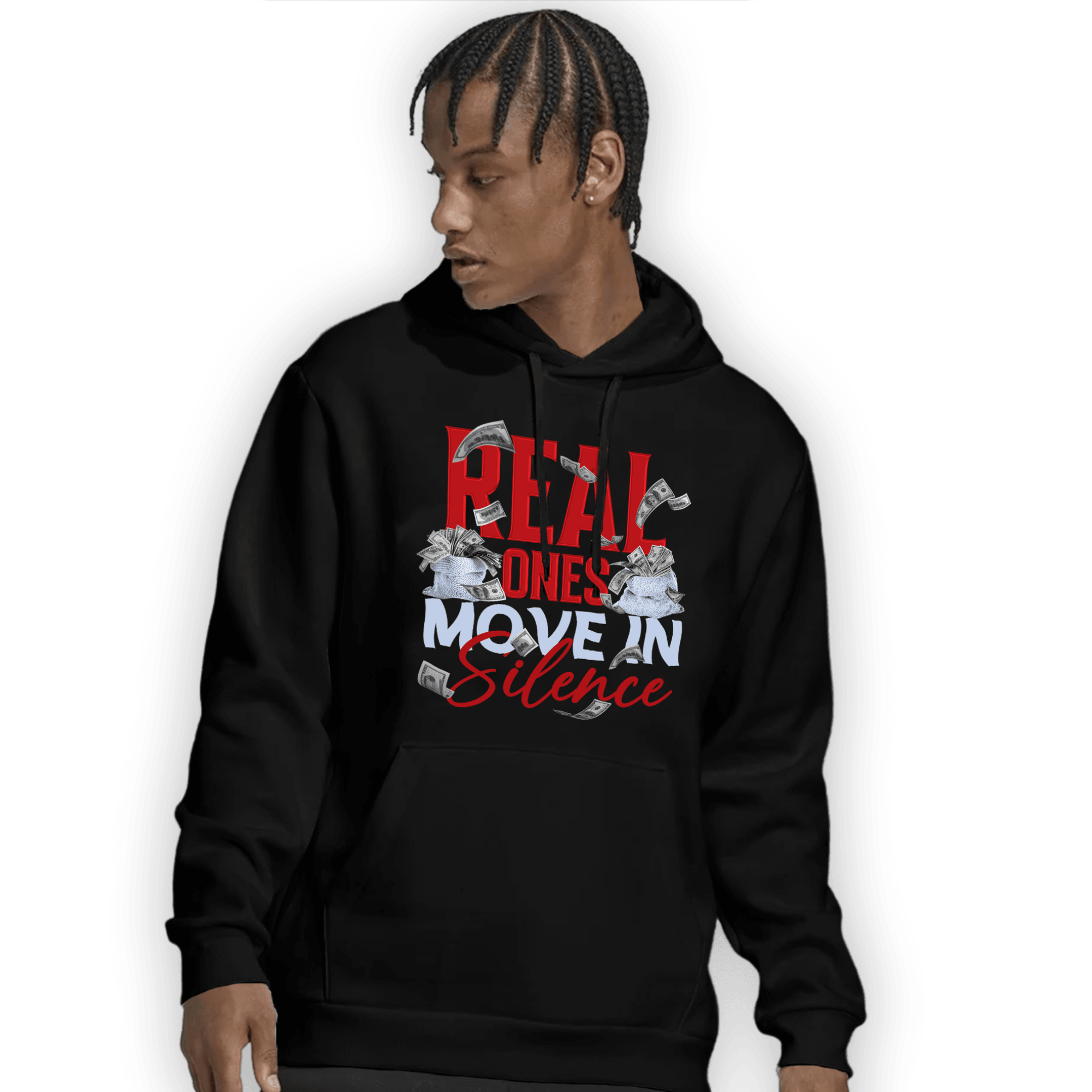 Cherry 11s Hoodie Match Move In Silence Money - NastyJamz