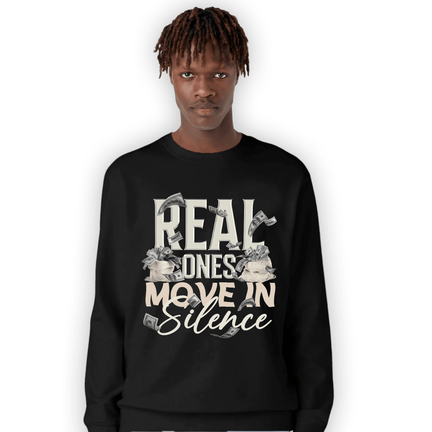 Neapolitan 11s Sweatshirt Match Move In Silence Money - NastyJamz