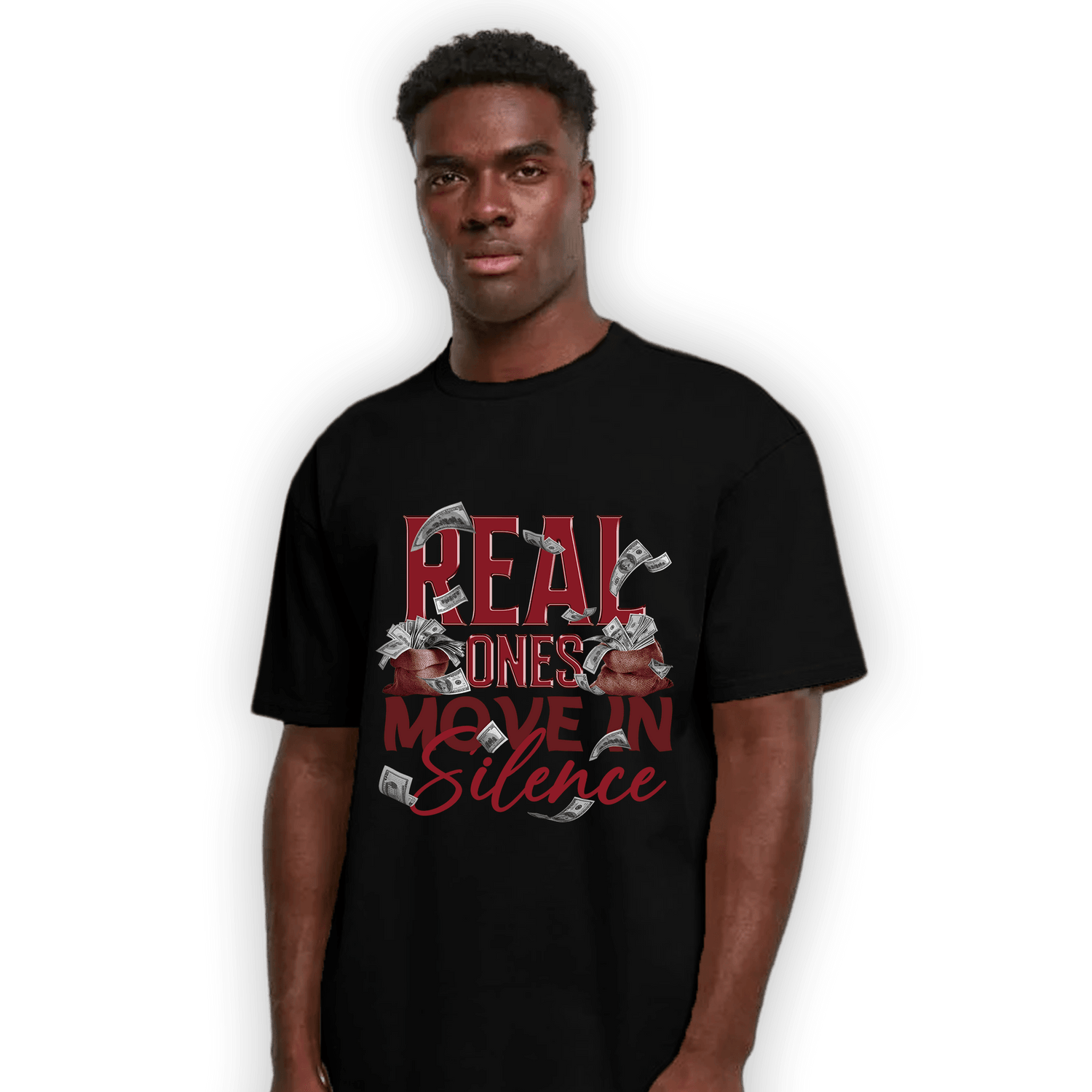 Cherry 12s T Shirt Match Move In Silence Money - NastyJamz