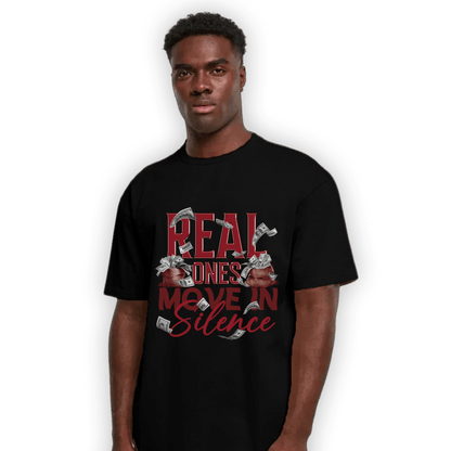 Cherry 12s T Shirt Match Move In Silence Money - NastyJamz