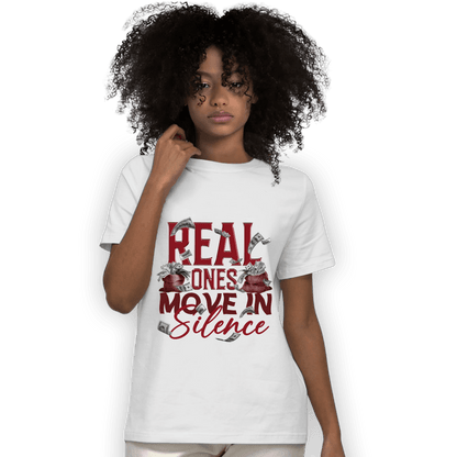 Cherry 12s T Shirt Match Move In Silence Money - NastyJamz