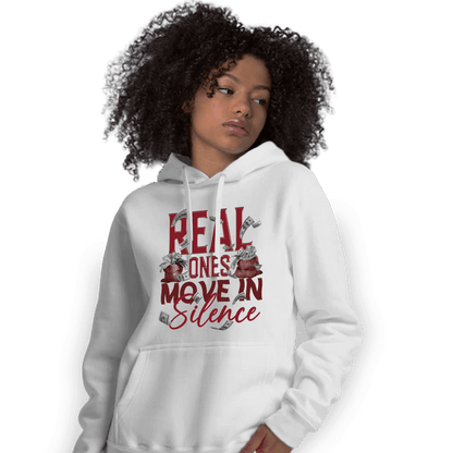 Cherry 12s Hoodie Match Move In Silence Money - NastyJamz
