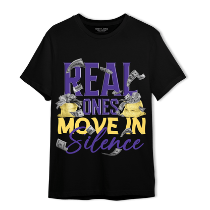 Field Purple 12s T Shirt Match Move In Silence Money - NastyJamz