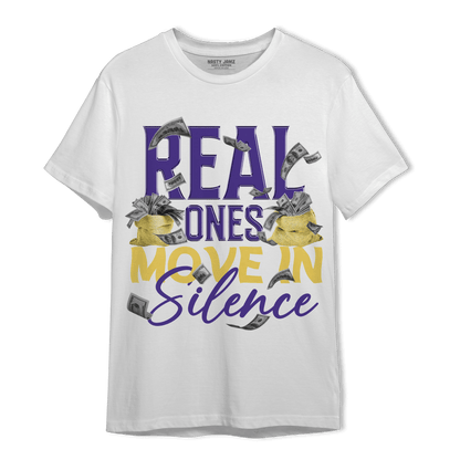Field Purple 12s T Shirt Match Move In Silence Money - NastyJamz