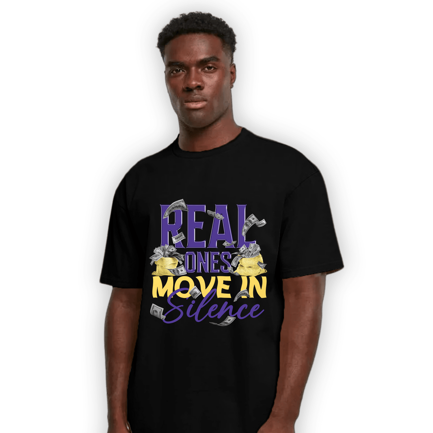 Field Purple 12s T Shirt Match Move In Silence Money - NastyJamz