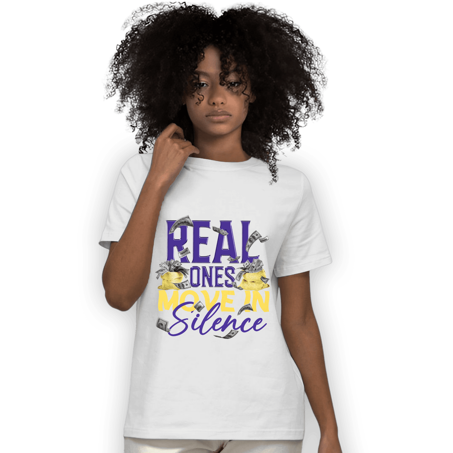 Field Purple 12s T Shirt Match Move In Silence Money - NastyJamz