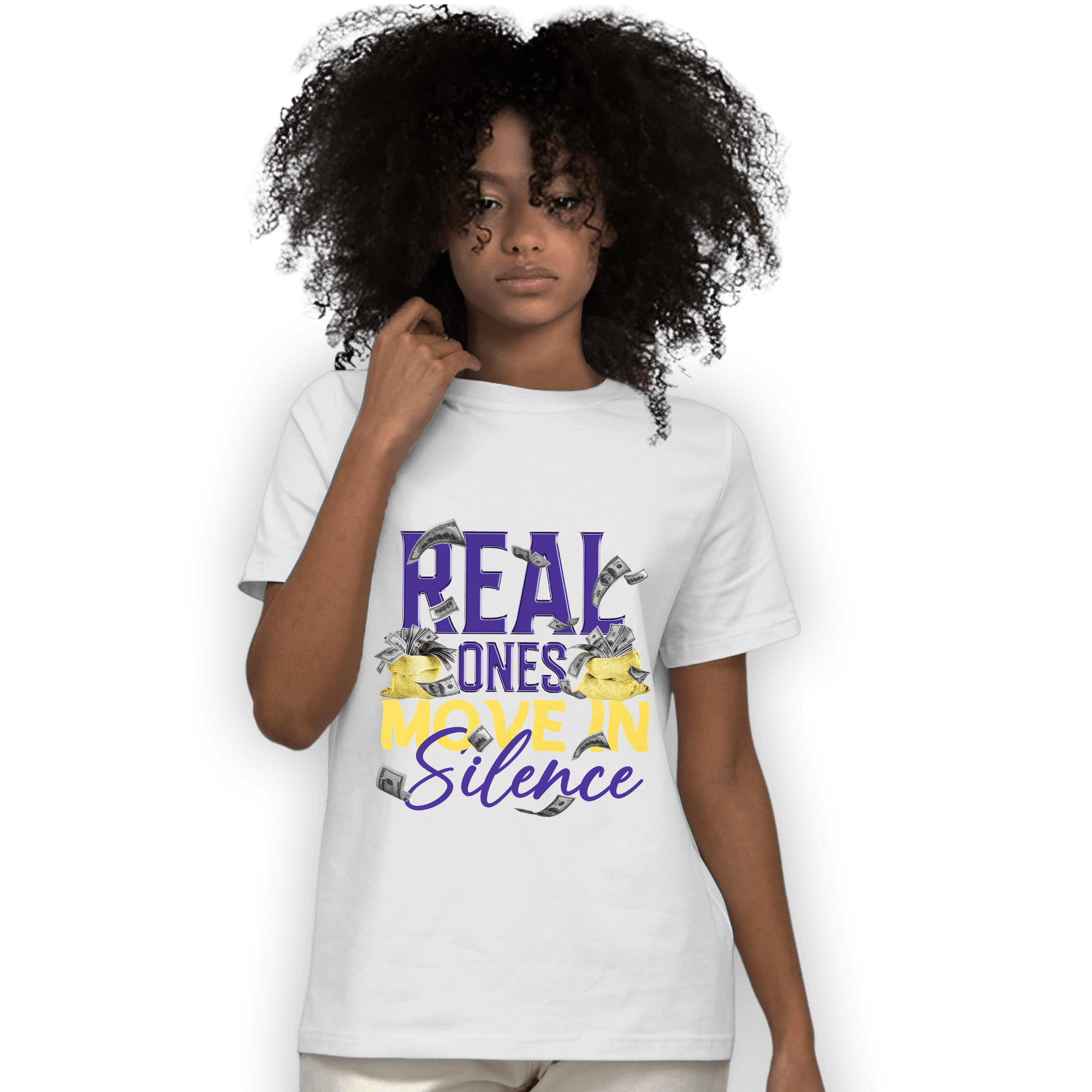 Field Purple 12s T Shirt Match Move In Silence Money - NastyJamz