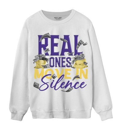 Field Purple 12s Sweatshirt Match Move In Silence Money - NastyJamz