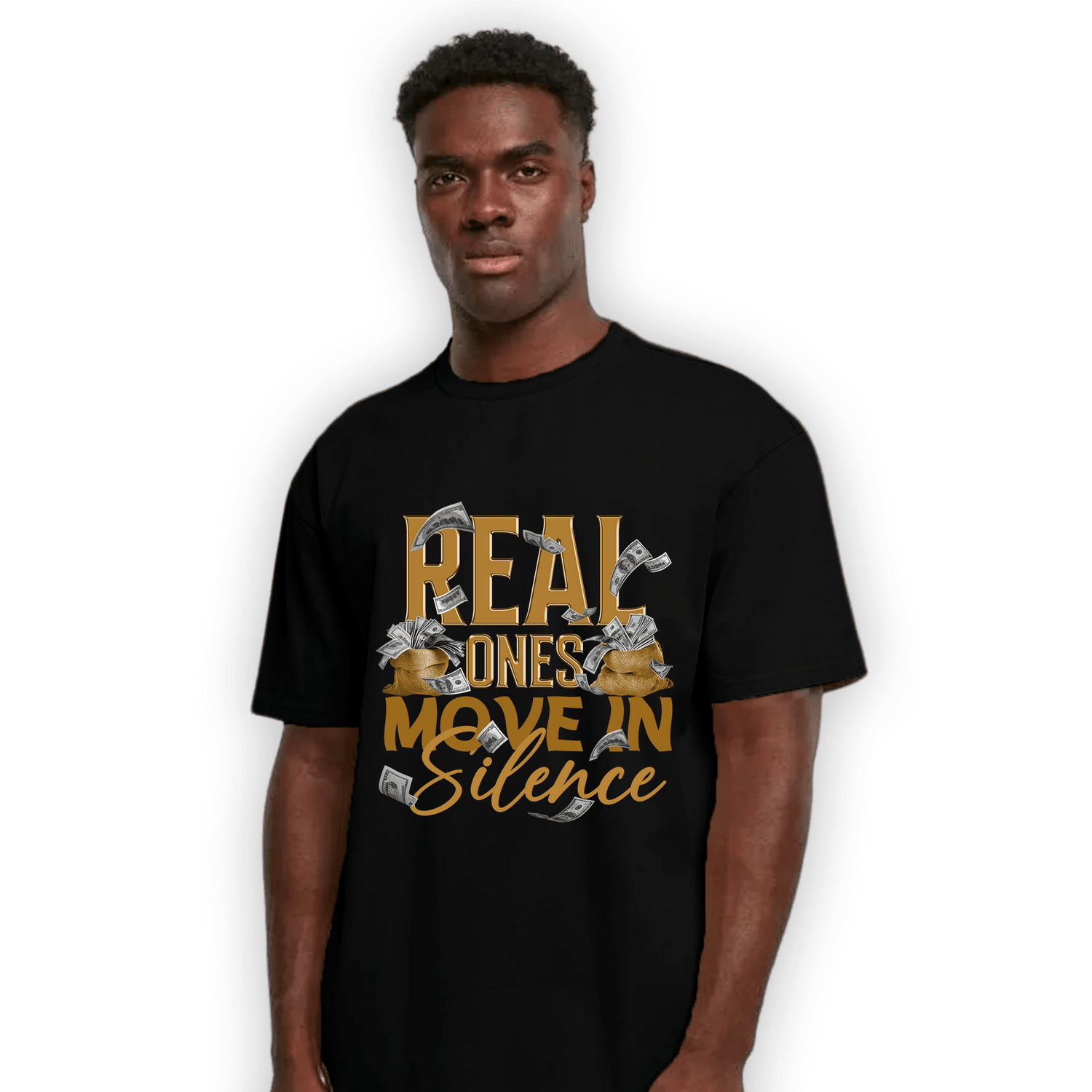 Wheat 13s T Shirt Match Move In Silence Money - NastyJamz