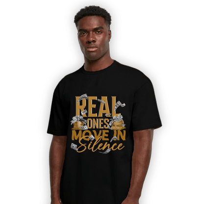 Wheat 13s T Shirt Match Move In Silence Money - NastyJamz