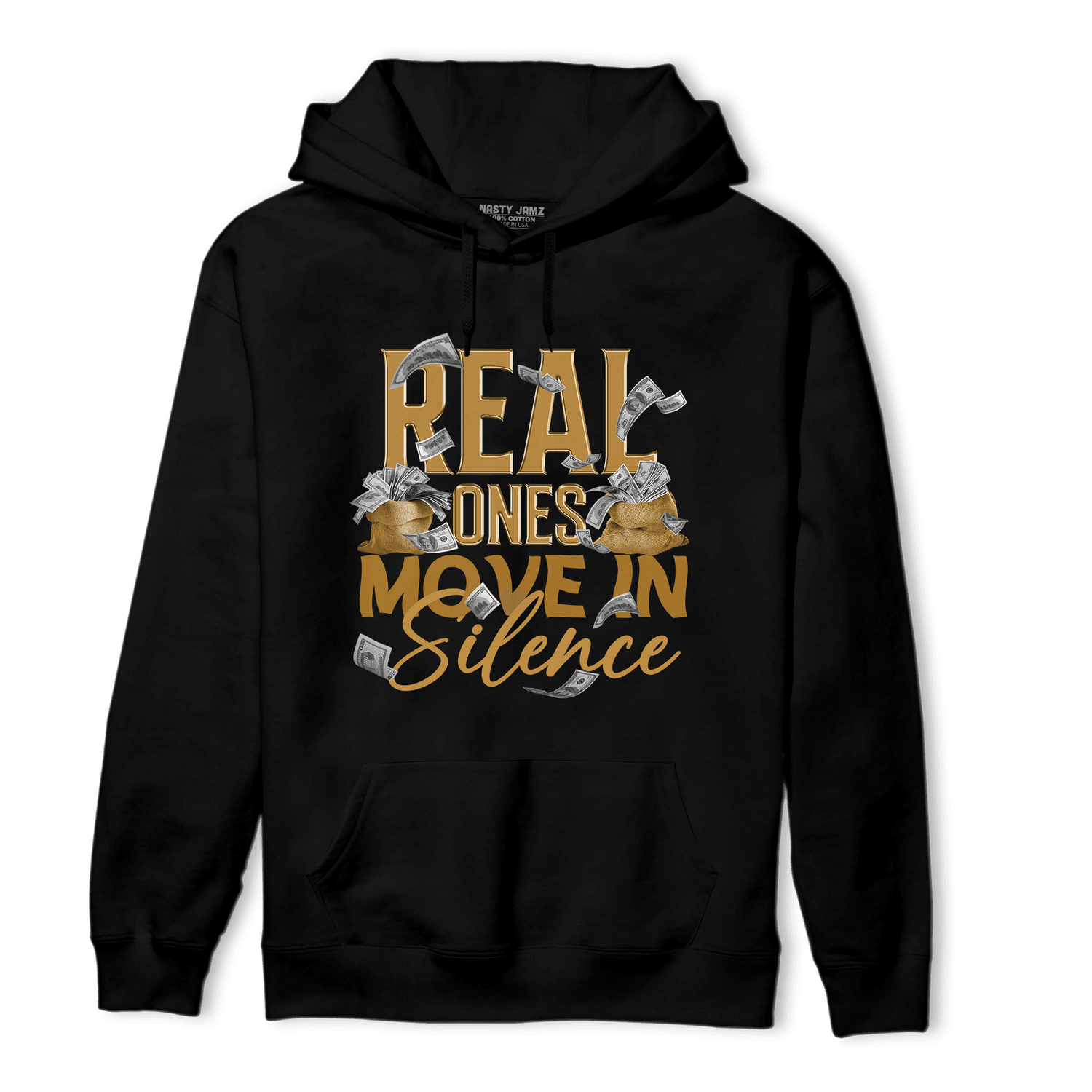 Wheat 13s Hoodie Match Move In Silence Money - NastyJamz