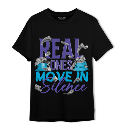 Aqua 6s T Shirt Match Move In Silence Money - NastyJamz
