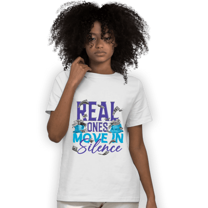 Aqua 6s T Shirt Match Move In Silence Money - NastyJamz