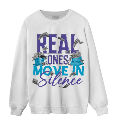 Aqua 6s Sweatshirt Match Move In Silence Money - NastyJamz