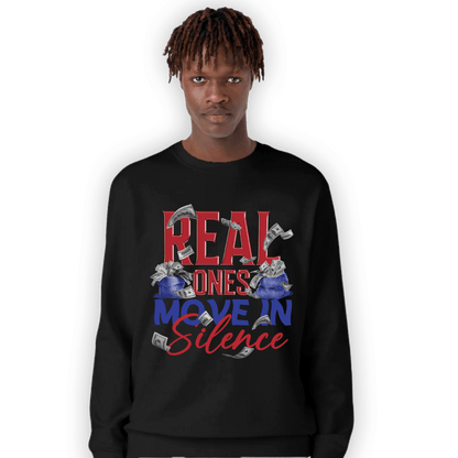 Playoffs 8s Sweatshirt Match Move In Silence Money - NastyJamz