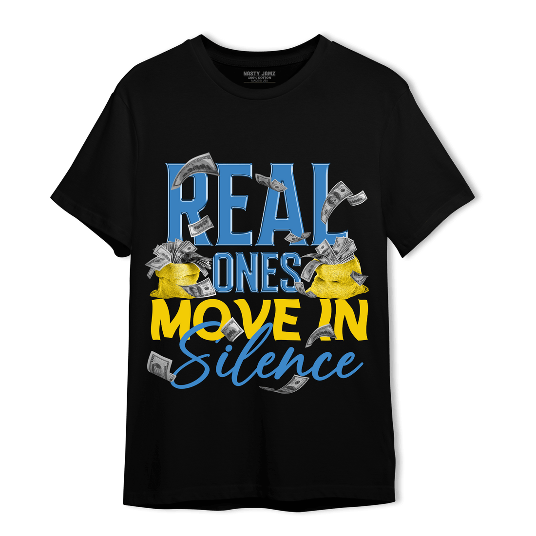 SB Dunk Bubbles T Shirt Match Move In Silence Money - NastyJamz